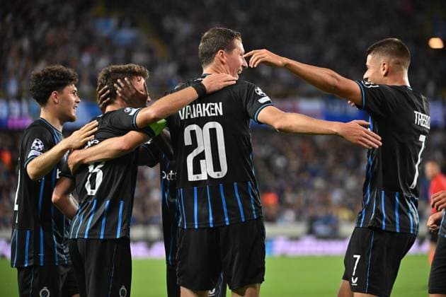 Club Brugge v Rangers FC - UEFA Champions League BRUGGE, BELGIUM - AUGUST 27 : Vanaken Hans midfielder of Club Brugge celebrating scoring a goal during the UEFA Champions League 2025 26 play-off round second leg between Club Brugge and Rangers FC on August 27, 2025 in Brugge, Belgium, 27 08 2025 Brugge Belgium  Copyright: xPeterxDexVoechtx