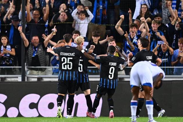 Club Brugge v Rangers FC - UEFA Champions League BRUGGE, BELGIUM - AUGUST 27 : Seys Joaquim defender of Club Brugge celebrating scoring a goal during the UEFA Champions League 2025 26 play-off round second leg between Club Brugge and Rangers FC on August 27, 2025 in Brugge, Belgium, 27 08 2025 Brugge Belgium  Copyright: xTomasxSiskx