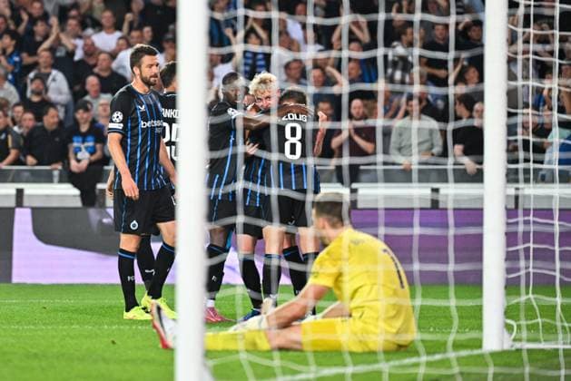 Club Brugge v Rangers FC - UEFA Champions League BRUGGE, BELGIUM - AUGUST 27 : Seys Joaquim defender of Club Brugge celebrating scoring a goal during the UEFA Champions League 2025 26 play-off round second leg between Club Brugge and Rangers FC on August 27, 2025 in Brugge, Belgium, 27 08 2025 Brugge Belgium  Copyright: xPeterxDexVoechtx