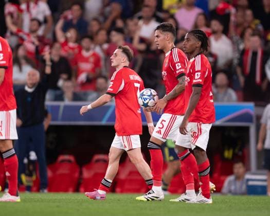 August 27, 2025, Lisboa, Lisboa, Portugal: KEREM AKTURKOGLU from SL Benfica seen celebrating his goal during the UEFA Champions League playoff match between SL Benfica and Fenerbahce SK at Estadio do Lisboa e Benfica on August 27, 2025 in Lisboa, Portugal. Lisboa Portugal - ZUMAl192 20250827_zsp_l192_079 Copyright: xMiguelxLemosx