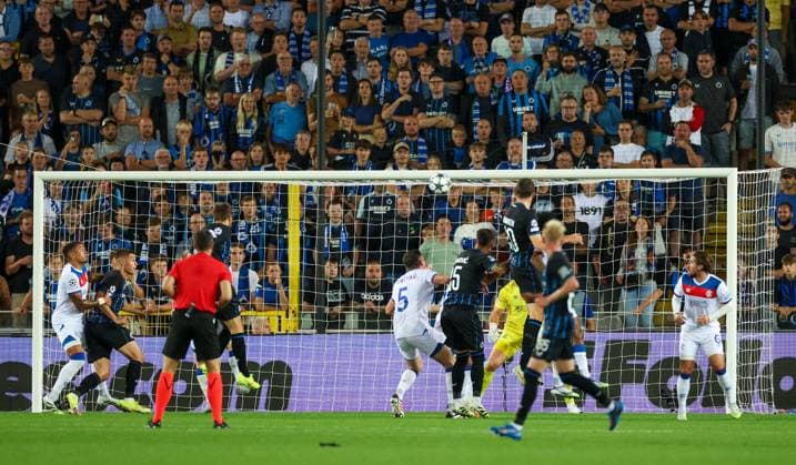 Hans Vanaken of Club Brugge scores his sides second goal during the Champions League second leg play off match at the Jan Breydel Stadium, Brugge. Club Brugge v Rangers - UEFA - Champions League Play-offs - Jan Breydel Stadium, Belguim - 27 Aug 2025Brugge Jan Breydel Stadium Belgium EDITORIAL USE ONLY  Copyright: xO Rourke RangersxFC Shutterstockx 15459058ch