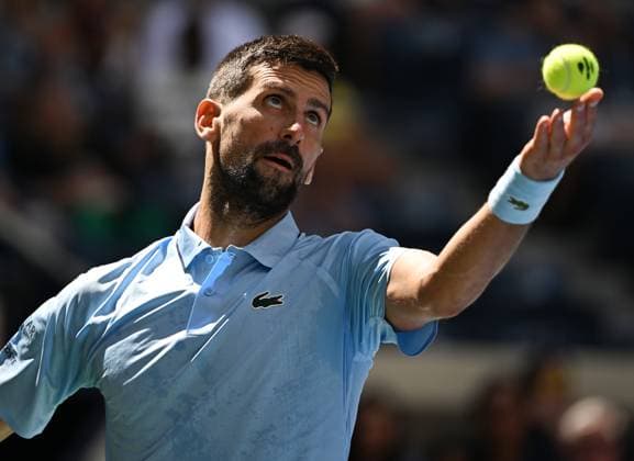 FLUSHING NY- AUGUST 27: Novak Djokovic Vs Zachary Svajda on Arthur Ashe Stadium at the USTA Billie Jean King National Tennis Center on August 27, 2025 in Flushing Queens. Copyright: xmpi04x