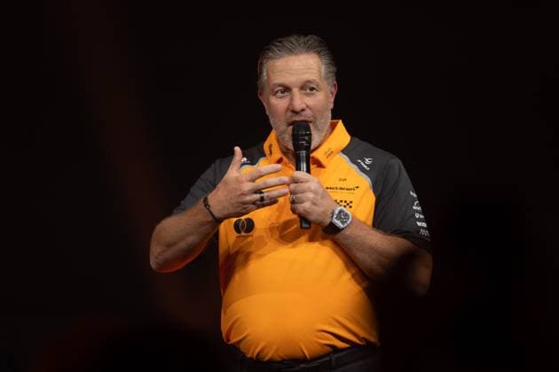 Amsterdam, The Netherlands, 2025-08-27 17:43:04 August 27, 2025, Westergas, Amsterdam, NL. Mastercard McLaren Formula 1 fan event. Pictured: Zak Brown. Photo: NL Beeld David Heukers Credit: NL Beeld Heukers Media  Copyright: xx x