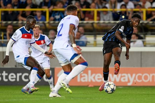250827 Club Brugge vs Glasgow Rangers Mamadou Diakhon (67) of Club Brugge pictured during the Uefa Champions League play offs second leg game in season 2025 - 2026 between Club Brugge KV and Glasgow Rangers on August 27 , 2025 in Brugge, Belgium. (Photo by David Catry Isosport) Brugge Belgium  Copyright: xDavidxCatryx 20250827DSC_1573