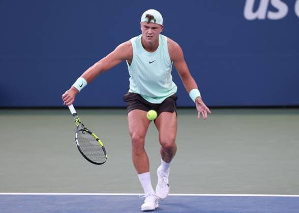 Holger Rune, USTA Billie Jean King National Tennis Center, Flushing Meadows, New York, USA Copyright: xJuergenxHasenkopfx