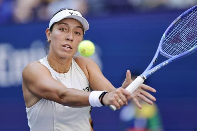 Tennis: U.S. Open Jessica Pegula of the United States plays against Anna Blinkova from Russia in the women s singles second round at the U.S. Open tennis championships in New York on Aug. 27, 2025.  A14AA0004791578P