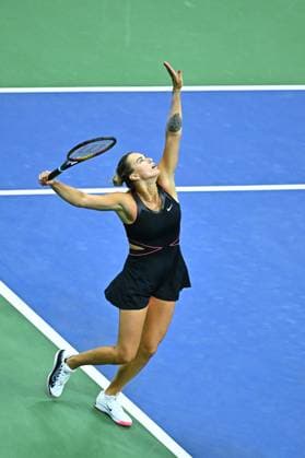 US Open - Second Round Aryna Sabalenka (RUS) during her second round match at the 2025 US Open at Billie Jean National Tennis Center in New York City, NY, USA, on August 27, 2025. Photo by Corinne Dubreuil ABACAPRESS.COM New York city United States  Copyright: xDubreuilxCorinne ABACAx