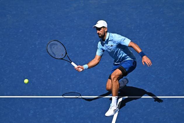 US Open - Second Round Novak Djokovic (SRB) during his second match round at the 2025 US Open at Billie Jean National Tennis Center in New York City, NY, USA, on August 27, 2025. Photo by Corinne Dubreuil ABACAPRESS.COM New York city United States  Copyright: xDubreuilxCorinne ABACAx