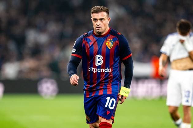 FC Copenhagen v FC Basel, UEFA Champions League qualification, Copenhagen, Denmark Copenhagen, Denmark. 27th, August 2025. Xherdan Shaqiri (10) of FC Basel seen during the UEFA Champions League qualification match between FC Copenhagen and FC Basel at Parken in Copenhagen. Denmark, Copenhagen  Copyright: xGonzalesxPhoto TobiasxJorgensenx