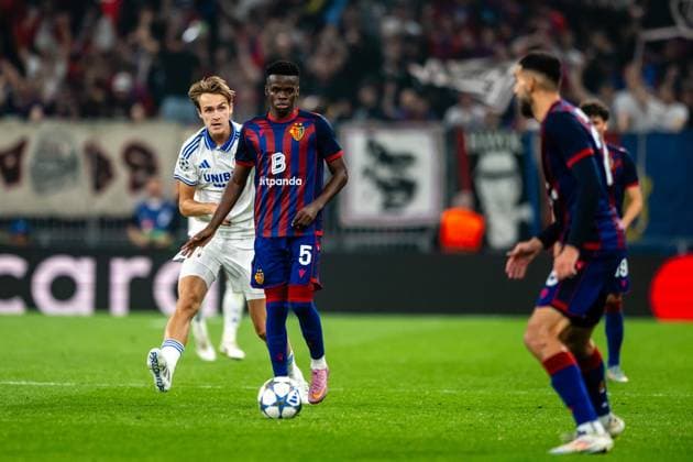 FC Copenhagen v FC Basel, UEFA Champions League qualification, Copenhagen, Denmark Copenhagen, Denmark. 27th, August 2025. Metinho (5) of FC Basel seen during the UEFA Champions League qualification match between FC Copenhagen and FC Basel at Parken in Copenhagen. Denmark, Copenhagen  Copyright: xGonzalesxPhoto TobiasxJorgensenx