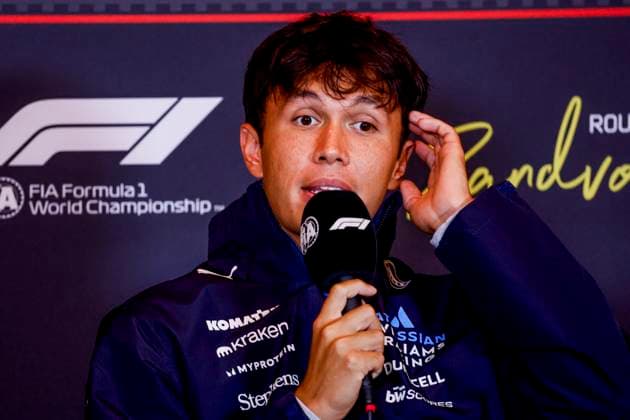 Alexander Albon of Thailand and Williams at the press conference prior to the start of the Formula 1 Heineken Dutch Grand Prix 2025 at Circuit Zandvoort on August 28, 2025 in Zandvoort, Netherlands Photo by Marcel ter Bals DeFodi Images