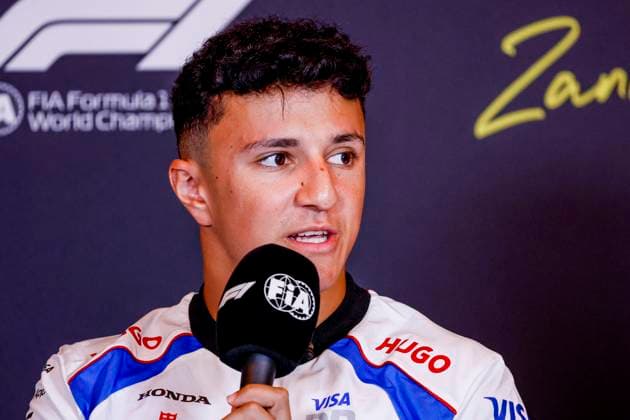 Isack Hadjar of France and Racing Bulls at the press conference prior to the start of the Formula 1 Heineken Dutch Grand Prix 2025 at Circuit Zandvoort on August 28, 2025 in Zandvoort, Netherlands Photo by Marcel ter Bals DeFodi Images