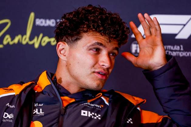 Lando Norris of the United Kingdom and McLaren F1 Team at the press conference prior to the start of the Formula 1 Heineken Dutch Grand Prix 2025 at Circuit Zandvoort on August 28, 2025 in Zandvoort, Netherlands Photo by Marcel ter Bals DeFodi Images
