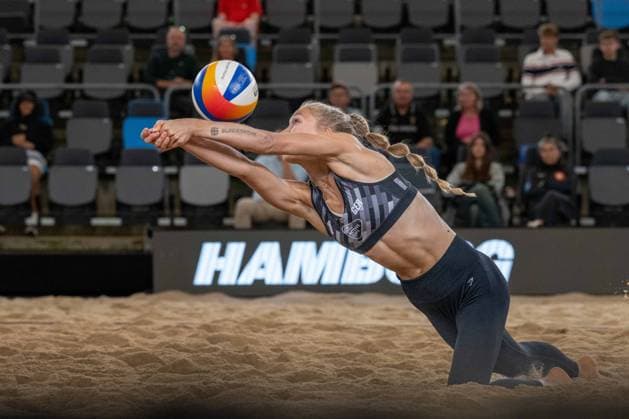 Beach Pro Tour Elite 16 Hamburg, 28 08 2025 Paula Schürholz Player No 1, GER Beach Pro Tour Elite 16 Hamburg on 28 08 2025 Copyright: xBEAUTIFULxSPORTS PeterxWeberx
