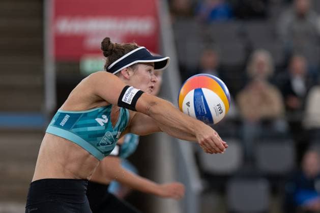 Beach Pro Tour Elite 16 Hamburg, 28 08 2025 Svenja Müller Player No 1, GER Beach Pro Tour Elite 16 Hamburg on 28 08 2025 Copyright: xBEAUTIFULxSPORTS PeterxWeberx