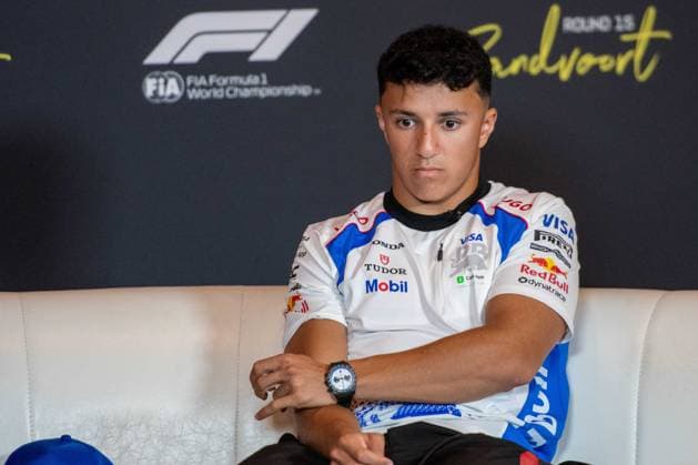 Isack Hadjar, 6, Visa Cash App RB Formula One Teamin the press conference, Pre Events, Dutch Grand Prix, Motorsport, Men, Formula 1, 28 08 2025 Zandvoort Netherlands Netherlands Copyright: xkolbert-press MartinxWdziecznyx