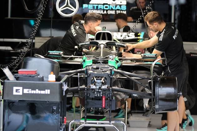 Formula 1 Dutch Grand Prix, Zandvoort August 28 31, 2025 Zandvoort, Holland August 28 31, 2025 FIA Formula 1 World Championship Dutch Grand Prix 2025 Media Day Thursday In Picture Technical Details, Mercedes Formula 1, Formula 1 Technical Mercedes, Copyright: xBEAUTIFULxSPORTS Bernhardtx