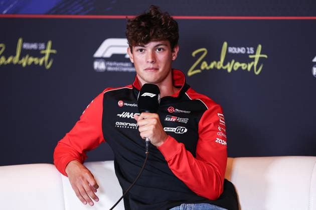 F1 - DUTCH GRAND PRIX 2025 BEARMAN Ollie Oliver (gbr), Haas F1 Team VF-25, portrait press conference, PK, Pressekonferenz during the 2025 Formula 1 Heineken Dutch Grand Prix, 15th round of the 2025 FIA Formula One World Championship, WM, Weltmeisterschaft from August 29 to 31, 2025 on the Zandvoort Circuit, in Zandvoort, Netherlands - ZandvoortNetherlands  Copyright: xEricxAlonsox