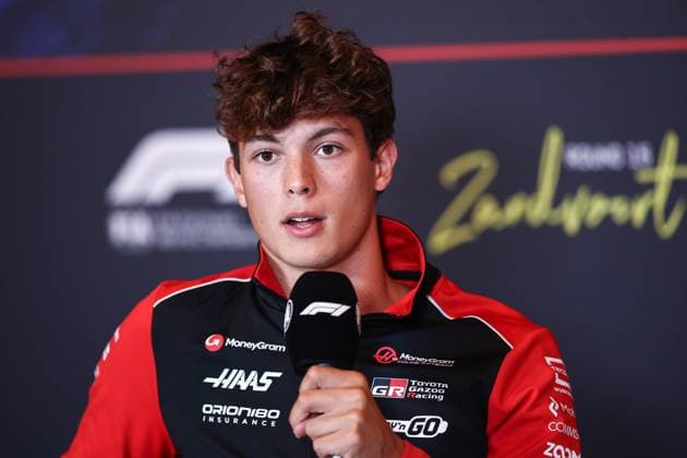 F1 - DUTCH GRAND PRIX 2025 BEARMAN Ollie Oliver (gbr), Haas F1 Team VF-25, portrait press conference, PK, Pressekonferenz during the 2025 Formula 1 Heineken Dutch Grand Prix, 15th round of the 2025 FIA Formula One World Championship, WM, Weltmeisterschaft from August 29 to 31, 2025 on the Zandvoort Circuit, in Zandvoort, Netherlands - ZandvoortNetherlands  Copyright: xEricxAlonsox