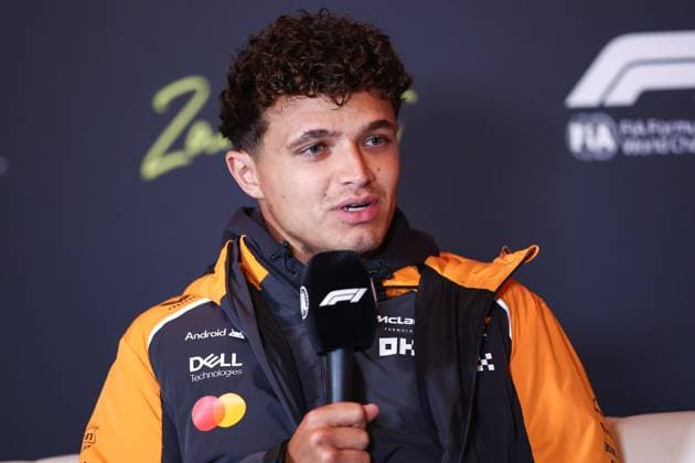 F1 - DUTCH GRAND PRIX 2025 NORRIS Lando (gbr), McLaren F1 Team MCL39, portrait press conference, PK, Pressekonferenz during the 2025 Formula 1 Heineken Dutch Grand Prix, 15th round of the 2025 FIA Formula One World Championship, WM, Weltmeisterschaft from August 29 to 31, 2025 on the Zandvoort Circuit, in Zandvoort, Netherlands - ZandvoortNetherlands  Copyright: xEricxAlonsox