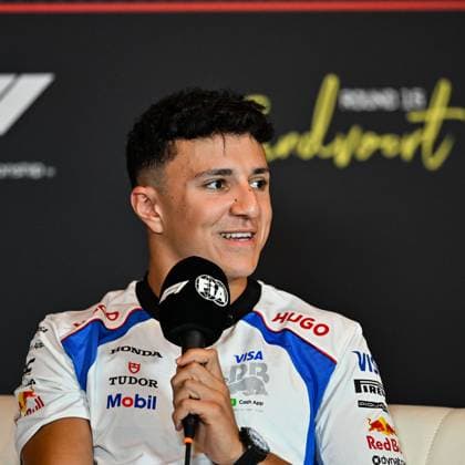 28th August 2025; Circuit Zandvoort, Zandvoort, North Holland, Netherlands; Formula 1 Heineken Dutch Grand Prix 2024; Arrival Day; Isack Hadjar (FRA) in the press conference, PK, Pressekonferenz  GodfreyxPitt