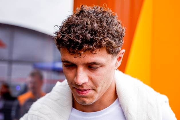 Lando Norris of the United Kingdom and McLaren F1 Team looks on prior to the start of the Formula 1 Heineken Dutch Grand Prix 2025 at Circuit Zandvoort on August 28, 2025 in Zandvoort, Netherlands Photo by Marcel ter Bals DeFodi Images