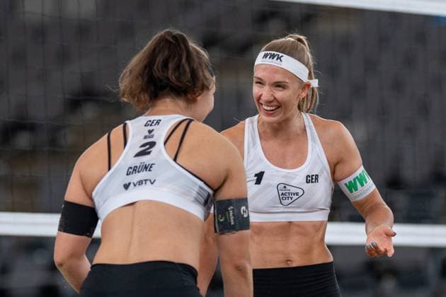 Beach Pro Tour Elite 16 Hamburg, 28 08 2025 Sandra Ittlinger Player No 1, GER Beach Pro Tour Elite 16 Hamburg on 28 08 2025 Copyright: xBEAUTIFULxSPORTS PeterxWeberx