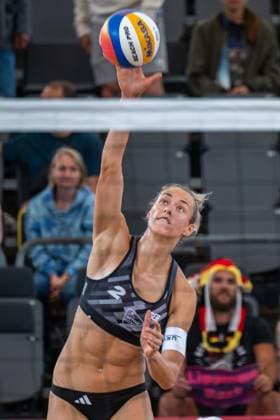 Beach Pro Tour Elite 16 Hamburg, 28 08 2025 Louisa Lippmann Player No 2, GER Beach Pro Tour Elite 16 Hamburg on 28 08 2025 Copyright: xBEAUTIFULxSPORTS PeterxWeberx