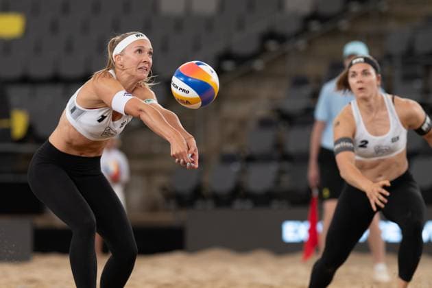 Beach Pro Tour Elite 16 Hamburg, 28 08 2025 Sandra Ittlinger Player No 1, GER Beach Pro Tour Elite 16 Hamburg on 28 08 2025 Copyright: xBEAUTIFULxSPORTS PeterxWeberx