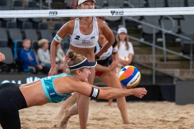 Beach Pro Tour Elite 16 Hamburg, 28 08 2025 Svenja Müller Player No 1, GER Beach Pro Tour Elite 16 Hamburg on 28 08 2025 Copyright: xBEAUTIFULxSPORTS PeterxWeberx