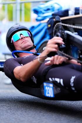 2025 UCI Para-cycling Road World Championships Picture by Olly Hassell SWpix.com - 28 08 2025 - Cycling - 2025 UCI Para-cycling Road World Championships - Ronse, Flanders, Belgium - Men H2 Individual Time Trial (ITT)- Rory Mead (New Zealand) Copyright: x xSWpix.comx(t axPhotographyxHubxLtd)xOllyxHassell SWpix.comx SWP-3069-0213