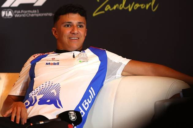 F1 Grand Prix of Netherlands Isack Hadjar of Racing Bulls Formula One Team during press conference, PK, Pressekonferenz ahead of the F1 Grand Prix of Netherlands at Zandvoort Circuit on August 28, 2025 in Zandvoort, Netherlands. Zandvoort Zandvoort Circuit Netherlands Copyright: xBasilex