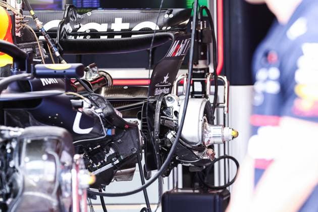 F1 - DUTCH GRAND PRIX 2025 Red Bull Racing RB21, mechanical detail rear brakes, freins, during the 2025 Formula 1 Heineken Dutch Grand Prix, 15th round of the 2025 FIA Formula One World Championship, WM, Weltmeisterschaft from August 29 to 31, 2025 on the Zandvoort Circuit, in Zandvoort, Netherlands - ZandvoortNetherlands  Copyright: xEricxAlonsox