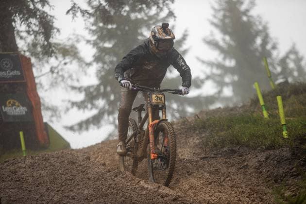 Whoop UCI Downhill Worldcup Les Gets PENE Tuhoto Ariki MS RACINGat Whoop UCI Downhill Worldcup Les Gets , 28 08 2025,in Les Gets ,FRA Photo Sebastian Sternemann