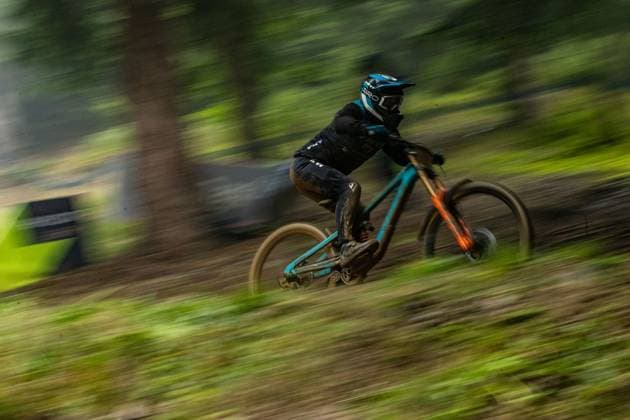 Whoop UCI Downhill Worldcup Les Gets WILLIAMSON Jonty YETI FOX FACTORY RACE TEAMat Whoop UCI Downhill Worldcup Les Gets , 28 08 2025,in Les Gets ,FRA Photo Sebastian Sternemann