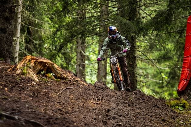 Whoop UCI Downhill Worldcup Les Gets MAES Martin ORBEA FMD RACINGat Whoop UCI Downhill Worldcup Les Gets , 28 08 2025,in Les Gets ,FRA Photo Sebastian Sternemann