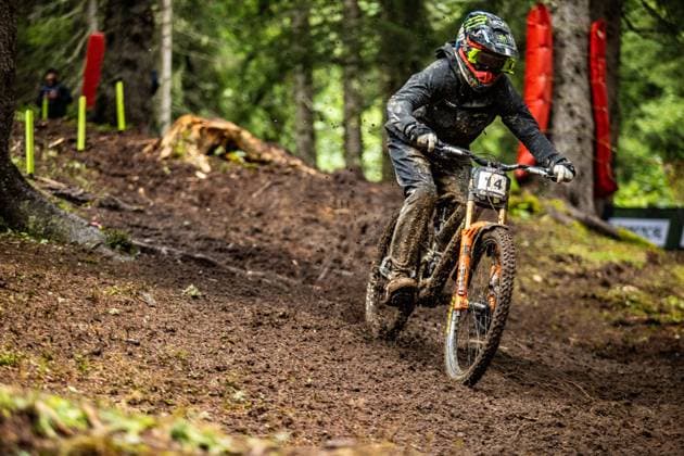 Cycling, Mountain biking, UCI Downhill World Cup in Les Gets