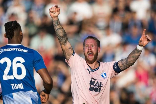 250828 Pontus Jansson of Malmö FF reacts during the second leg UEFA Europa League play off football match between SK Sigma Olomouc and Malmö FF on August 28, 2025 in Olomouc Photo Petter Arvidson BILDBYRAN kod PA PA1072 fotboll football soccer fotball uefa europa league europa league malmö ff sk sigma olomouc bbeng playoff  Copyright: PETTERxARVIDSON BB250828PA069