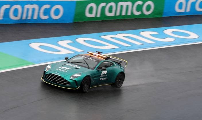 28 08 2025, Circuit Park Zandvoort, Zandvoort, FORMULA 1 HEINEKEN DUTCH GRAND PRIX 2025 , in the picture Safety Car driver Bernd Mayländer in the Aston Martin Safety Car Photo by Hasan Bratic DeFodi Images