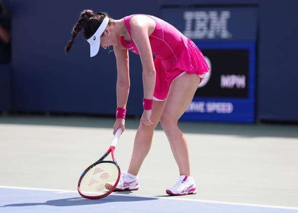 Eva Lys GER reacts annoyed,anger,disappointed,disappointment,emotion, USTA Billie Jean King National Tennis Center, Flushing Meadows, New York, USA Copyright: xJuergenxHasenkopfx