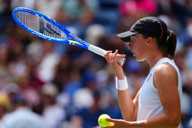 Iga Swiatek in second round action 2025 US Open, Day Five, USTA Billie Jean King National Tennis Center, New York, USA - 28 Aug 2025New York USTA Billie Jean King National T New York (NY) United States of America  Copyright: xJavierxGarcia Shutterstockx 15457576bd
