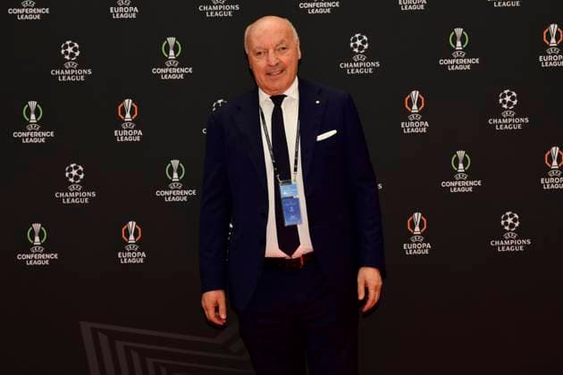 FOOTBALL : UEFA Champions League 2025 2026 draw - 28 08 2025 - Monaco Giuseppe Marotta (President Inter-Milan) - UEFA Champions League 2025 2026 draw on August 28, 2025 at the Grimaldi Forum in Monaco. MonacoMonaco  Copyright: xWilliamxCannarellax