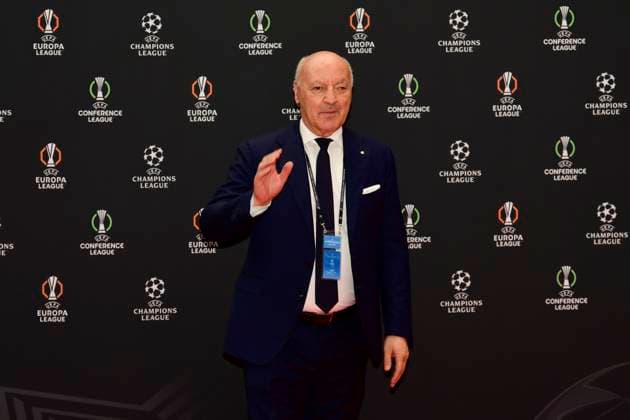 FOOTBALL : UEFA Champions League 2025 2026 draw - 28 08 2025 - Monaco Giuseppe Marotta (President Inter-Milan) - UEFA Champions League 2025 2026 draw on August 28, 2025 at the Grimaldi Forum in Monaco. MonacoMonaco  Copyright: xWilliamxCannarellax