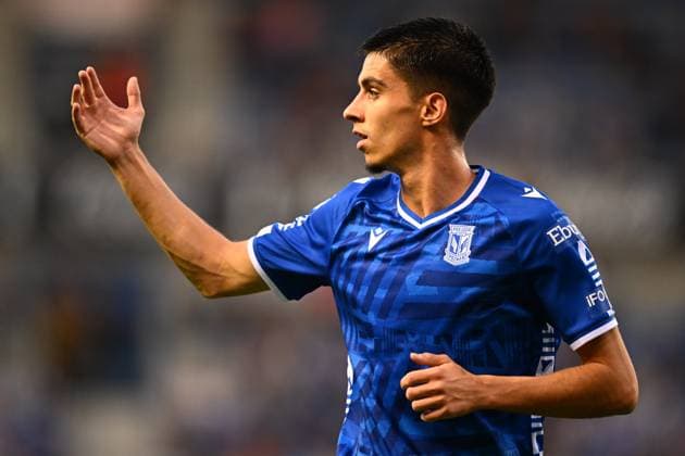 KRC Genk v Lech Poznan - UEFA Europa League GENK, BELGIUM - AUGUST 28 : Moutinho Joao defender of Lech Poznan in action during the UEFA Europa League 2025 26 play-off round second leg between KRC Genk and Lech Poznan on August 28, 2025 in Genk, Belgium, 28 08 2025 Genk Belgium  Copyright: xTomasxSiskx