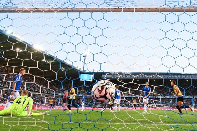 KRC Genk v Lech Poznan - UEFA Europa League GENK, BELGIUM - AUGUST 28 : Ito Junya forward of KRC Genk scores a goal during the UEFA Europa League 2025 26 play-off round second leg between KRC Genk and Lech Poznan on August 28, 2025 in Genk, Belgium, 28 08 2025 Genk Belgium  Copyright: xVincentxKalutx