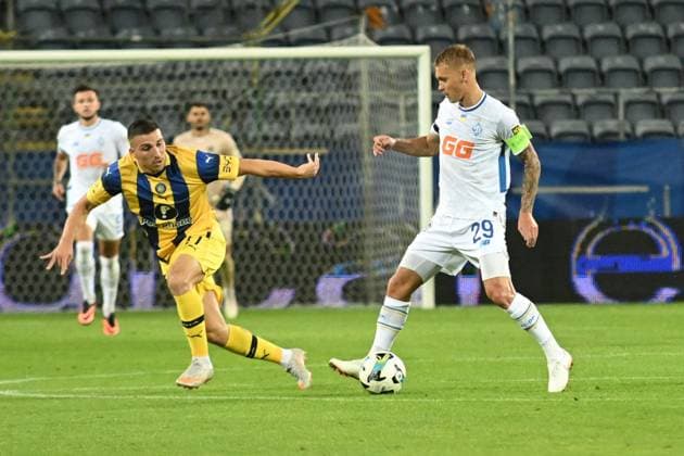 2025.08.28 Lublin Pilka nozna eliminacje Ligi Europy UEFA sezon 2025 2026 Dinamo Kijow - Maccabi Tel-Aviv N z Sagiv Jehezkel Vitaliy Buyalskyi Foto Wojciech Szubartowski PressFocus 2025.08.28 Lublin Football UEFA Europa League season 2025 2026 Dinamo Kyiv - Maccabi Tel-Aviv Sagiv Jehezkel Vitaliy Buyalskyi Credit: Wojciech Szubartowski PressFocus NEWSPIX.PL --- newspix.pl POLAND OUT! 