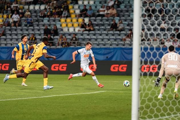 LUBLIN 28.08.2025 MECZ IV RUNDA KWALIFIKACYJNA LIGA EUROPY SEZON 2025 2026: DYNAMO KIJOW - MACCABI TEL-AVIV --- MENS FOOTBALL MATCH UEFA EUROPA LEAGUE SEASON 2025 2026 PLAY-OFF ROUND 2ND LEG: FC DYNAMO KYIV - MACCABI TEL-AVIV FC FOT. KAZIMIERZ KOZUCH 400MM.PL NEWSPIX.PL --- newspix.pl POLAND OUT! 