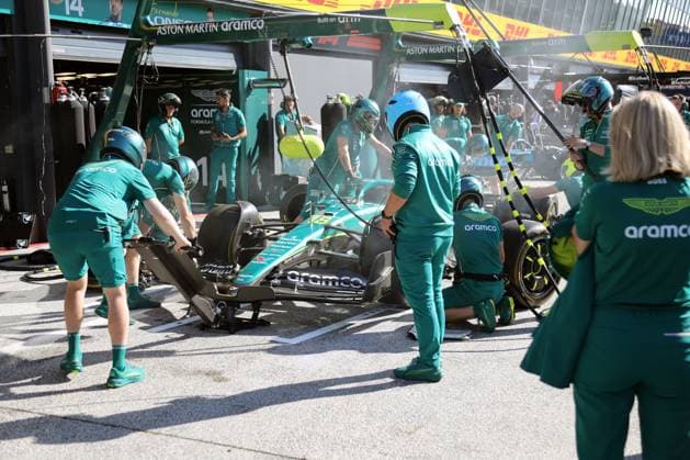 Zandvoort, Netherlands August 28 31, 2025 FIA Formula 1 World Championship Dutch Grand Prix 2025 Media Day Thursday Pictured Aston Martin Pitstop Training Circuit Zandvoort Copyright: xFotostandx xHorstxBernhardtx