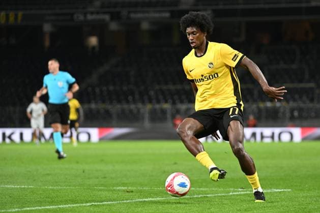28 08 2025, Bern, Wankdorf, Uefa Europa League, Playoffs, BSC Young Boys Slovan Bratislava, 77 Joel Monteiro Young Boys Bern Wankdorf Bern Switzerland Copyright: xJustPictures.ch ManuelxWinterbergerx jp-de-MaWi-MWI_1343