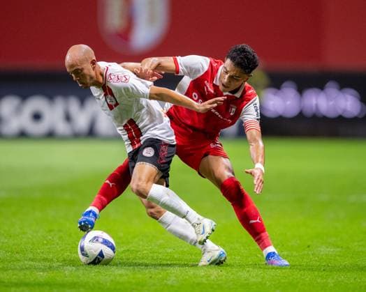 August 28, 2025, Braga, Braga, Portugal: TONI GARCIA from Lincoln Red Imps FC seen on action during the UEFA Europe League 2025 26 playoff match between SC Braga and Lincoln Red Imps at Estadio Municipal de Braga on August 28, 2025 in Braga, Portugal. Braga Portugal - ZUMAl192 20250828_zsp_l192_068 Copyright: xMiguelxLemosx